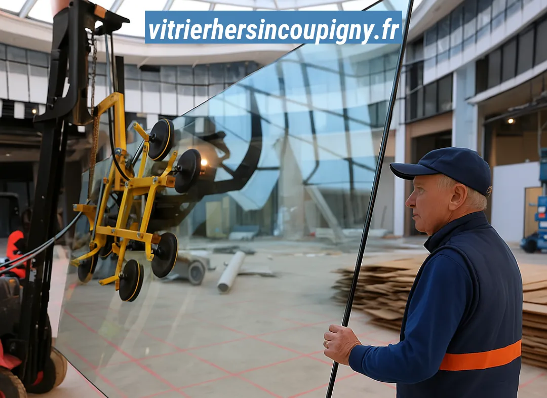 Remplacement de vitrine magasin Hersin-Coupigny